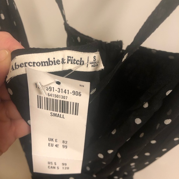 Abercrombie & Fitch polka dot ruffle dress NWT - Picture 4 of 5